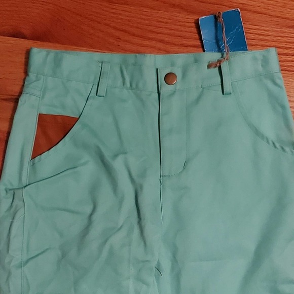 NWT! Crew Kids Mint Green Boys Cropped Pants Size 7 Boys - Picture 3 of 8